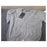 XS Shorts, Small Sweater...