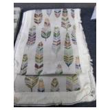 2 Feather Patterned Runners...