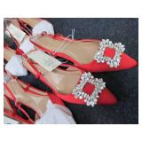 6 pr A New Day Red Dress Heels Size...