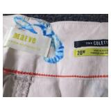 3 each Ladies 20W Wide Crop Pants...