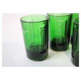 Set of 5 JÃ¤germeister Branded Shot Glasses - 1 fl. oz Green