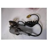 Used Heavy-Duty Electric Angle Grinder with Wire Brush Attachment