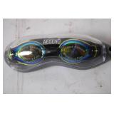 Aegend Swim Goggles with Mirrored Coating in Protective Case