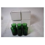 Set of 6 JÃ¤germeister Green Shot Glasses
