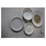 Set of Vintage Floral Porcelain Dinnerware
