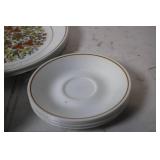 Set of Vintage Floral Porcelain Dinnerware