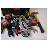 Comprehensive Tool Set with Bag Including Wrenches, Tape Measures, and More