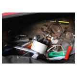 Comprehensive Tool Set with Bag Including Wrenches, Tape Measures, and More