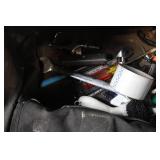 Comprehensive Tool Set with Bag Including Wrenches, Tape Measures, and More