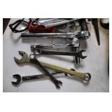 Comprehensive Tool Set with Bag Including Wrenches, Tape Measures, and More