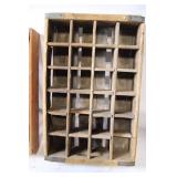 Vintage Wooden Tray and Bottle Carrier Set