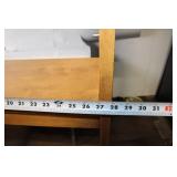 Tall Wooden Bookshelf with Open Slat Design