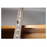 Tall Wooden Bookshelf with Open Slat Design