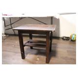 Wooden Side Table with Shelf