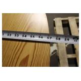 Wooden Drop-Leaf Dining Table with Natural Finish