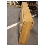 Wooden Drop-Leaf Dining Table with Natural Finish