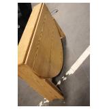 Wooden Drop-Leaf Dining Table with Natural Finish