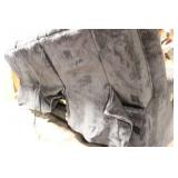 Used Gray Reclining Sofa with Built-In USB Ports