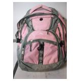 High Sierra Pink and Gray Backpack with Suspension Strap System