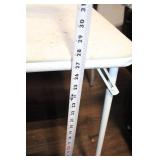 Folding Rectangular Table with Metal Legs