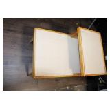 Mid-Century Modern Step End Table with Drawer