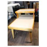 Mid-Century Modern Step End Table with Drawer