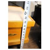 Mid-Century Modern Step End Table with Drawer