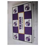 Vintage Vikings NFL Checkers Game with Helmet Pieces