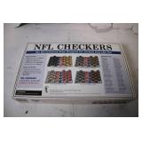 Vintage Vikings NFL Checkers Game with Helmet Pieces
