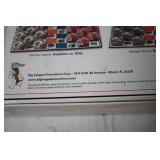 Vintage Vikings NFL Checkers Game with Helmet Pieces