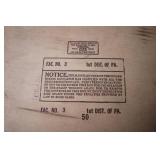 Vintage Epco Giants Cigar Box with Original Artwork