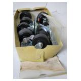 Box of Assorted Heavy-Duty Swivel Casters with Brakes