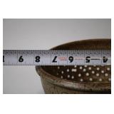 Handcrafted Stoneware Colander with Perforated Detail