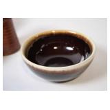 Set of 6 Handcrafted Ceramic Pottery Bowls and Jug