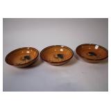 Set of 3 Pennsbury Pottery Rooster Design Bowls