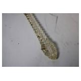 Vintage Handheld Mirror with Ornate Carved Handle and Floral Artwork