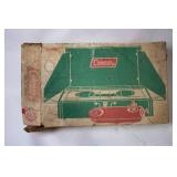 Coleman Vintage Portable Camping Stove with Original Box