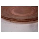 Set of Pink Depression Glass Bowls and Plates