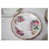 Vintage Porcelain Teacup and Saucer Collection