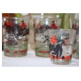 Vintage Glassware Collection with Mixed Colors and Patterns