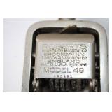 Vintage Collection: Ceramic Bowl, Glass Jar, and Roberts Numbering Machine