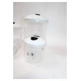 Set of 3 Clear Plastic Storage Containers with Lids