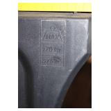 Pair of Folding Sawhorses with Yellow Top