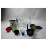 Assorted Glassware and Kitchen Measuring Tools Collection