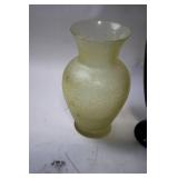 Collection of 3 Decorative Glass Vases with Unique Designs