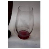 Collection of 3 Decorative Glass Vases with Unique Designs