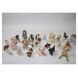 Set of 21 Vintage Animal and Character Ceramic Figurines