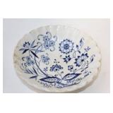 Vintage Blue and White Floral China Dinnerware Set - 29 Pieces
