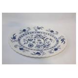 Vintage Blue and White Floral China Dinnerware Set - 29 Pieces
