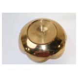 Pair of Vintage Brass Lotus Candle Holders